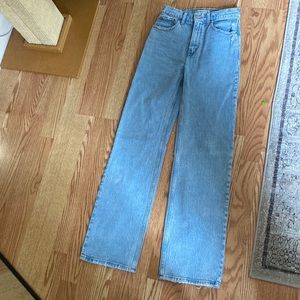 Abercrombie and Fitch high waisted loose fit jeans long